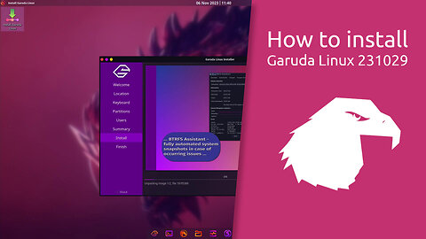 How to install Garuda Linux 231029