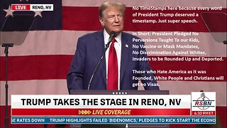 President Trump in Reno: Millions of Shithollers Former Patients of Mental Asylums are Dumped in USA