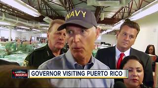 Governor Scott visits Puerto Rico to help with recovery efforts after Hurricane Maria