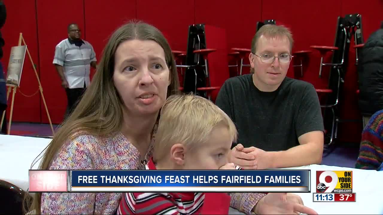 Free holiday feast served to families who can't afford one