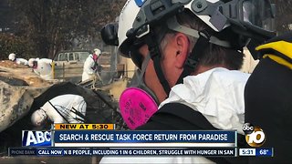 San Diego fire crews return from Paradise