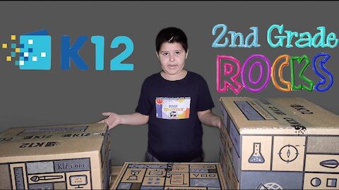 2nd Grade K12 Home School Unboxing Supplies Kit 2020