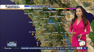 10News Pinpoint Weather with Meteorologist Angelica Campos