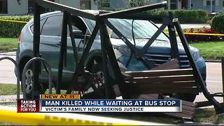 Man killed while waiting at the bus stop