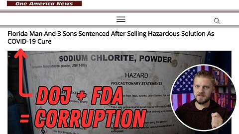FDA & DOJ Continue Their Corruption Against Chlorine Dioxide (MMS)