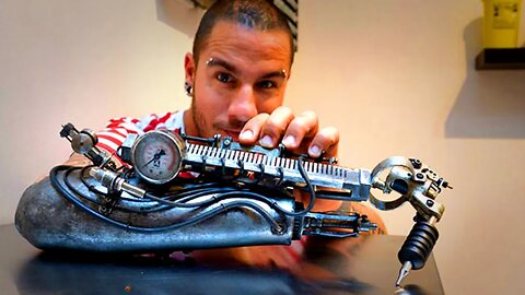 Most Amazing Prosthetic Arm - Tattoo Artist