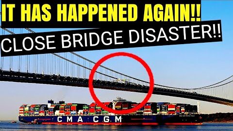 ANOTHER BALTIMORE?! New York Bridge Almost Hit By Ship!