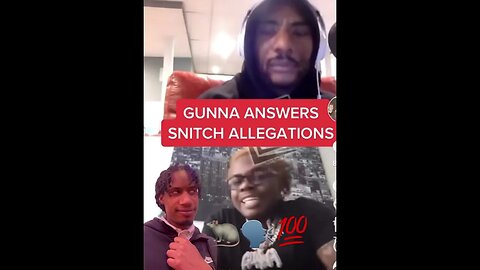 #gunna answer's the snitching 🐀allegations Gunna says he didn't snitch #shorts #ysl update