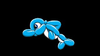 Gina The Balloon Girl makes a Dolphin! Balloon Animal Tutorial