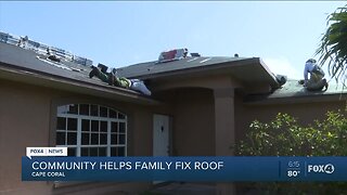 Couple astonished by outpouring support to fix torn out roof