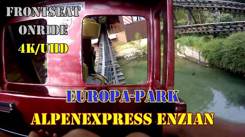 Alpenexpress Enzian onride Frontseat - Europa-Park [HD/4K] electric coaster
