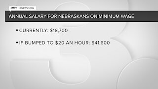 Legislative bill would raise minimum wage in Nebraska to $20 an hour