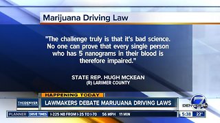 Lawmakers debate marijuana driving laws