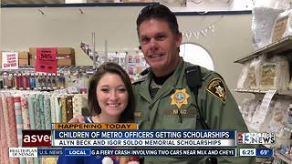 10 police officer children receiving scholarships