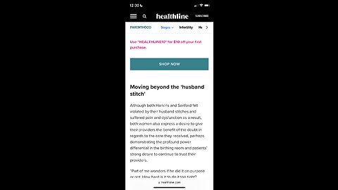 Website Read | Healthline | Why the 'Husband Stitch' Isn’t Just a Horrifying Childbirth Myth
