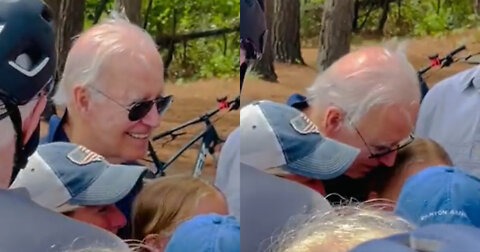 The Latest Viral Video of Joe Biden Whispering in a Little Girl’s Ear Sparks Mockery