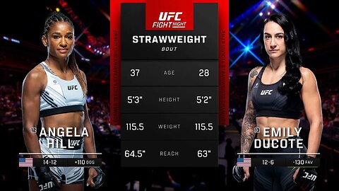 Angela Hill vs Emily Ducote | FREE FIGHT | UFC Vegas 73