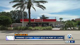 Winning lottery ticket sold in Port St. Lucie