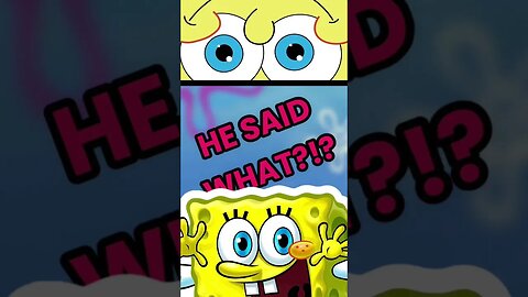 SpongeBob SquarePants | WHAT DID HE SAY?? | Volume up!! **Ai voice of SpongeBob SquarePants**