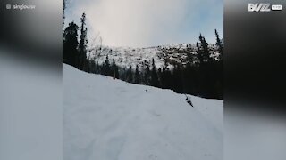 Un salto en ski raté !