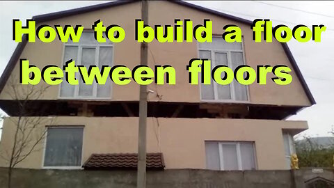How to build a floor between floors
