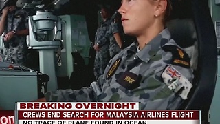 Crews end search for Malaysia Airlines flight