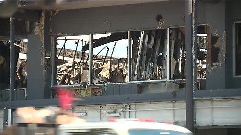 Closer look at the fire extinguished in downtown Las Vegas