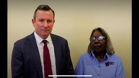 Racist MP Mark McGowan brings indigenous elder translate his message from English to “Aboriginal