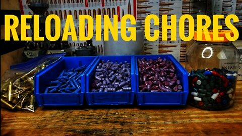 Reloading Chores - Sizing Bullets, Prepping Brass, More Upcoming Projects