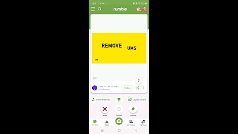 Rumble the censorship free video hosting app!