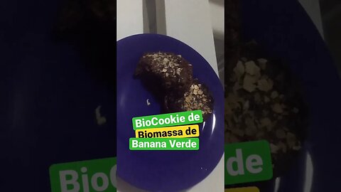 BioCookie de Biomassa de Banana Verde #biomassa #naturefoods