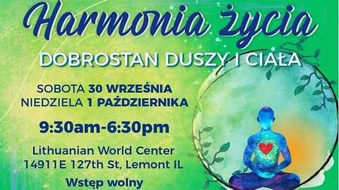 Harmonia Życia - Ewa Stankiewicz - Chicago 30.09 - 01.10.2023