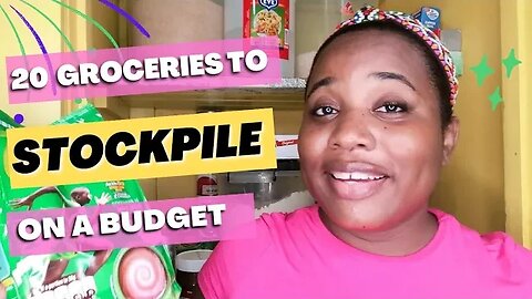 20 Grocery Items to Stockpile on a Budget #pantry #frugal #groceryhaul