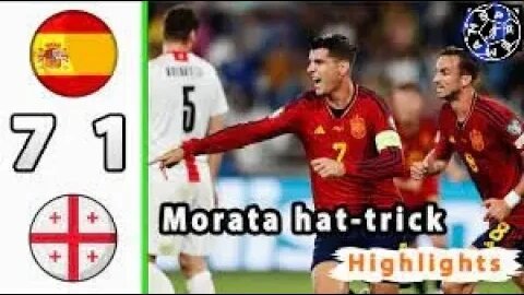 Georgia 1-7 Spain | Morata hat-trick | Euro 2024 Qualifications