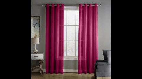 SALE!! Voile Grommet Ring Top Curtains Sheer