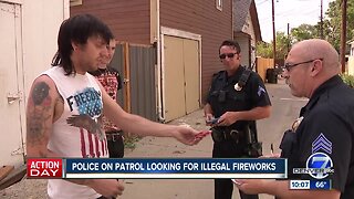 Denver Police are out on the streets cracking down on illegal fireworks this Fourth of July