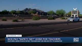 Cave Creek teachers must use own sick time to quarantine