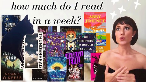 how much do I realistically read each week | april reading vlog
