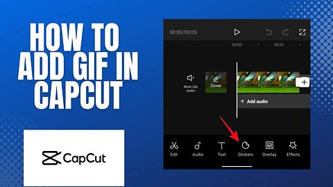 How to add GIF to a video in capcut?