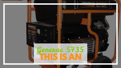 Generac 5735 GP17500E 17500 Running Watts/26250 Starting Watts Electric Start Gas Powered Porta...