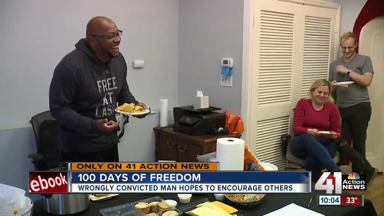 Exoneree Ricky Kidd expresses gratitude on 100th day of freedom