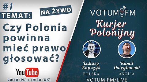 Kurjer Polonijny - epizod 1 - Łukasz Kopczyk & Kamil Osięglewski
