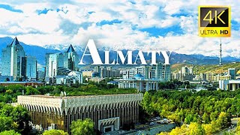 Beautiful & Largest City of Kazakhstan, Almaty 🇰🇿 in 4K ULTRA HD 60FPS
