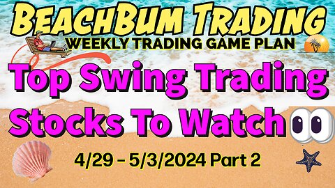 Top Swing Trading Stocks to Watch 👀 | 4/29 – 5/3/24 | GDXD PFE ZSL CRT MSB BEP IBM BTSG MPWR & More
