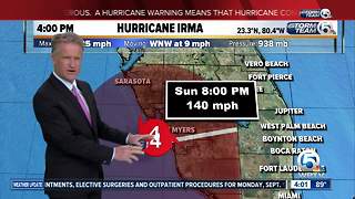 Hurricane Irma 4pm update: 9/9/17