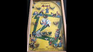 Antique Baseball Pinball Machine