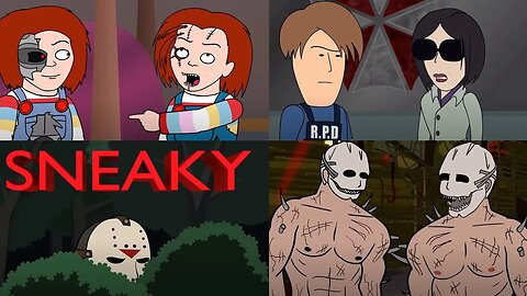 Top 5 Animated Slasher Game Parodies (Dead by Daylight, Friday the 13th, Chucky)