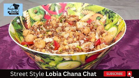 Street Style Lobia Chana Chat || Aloo Chana Chat || Khate Pani wali Chat || Fresh Daily