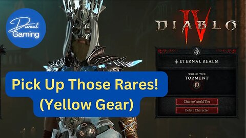 Diablo 4 - PICK UP THE RARE ITEMS! Massively Improve Damage, Survivability & Enjoyability 😂
