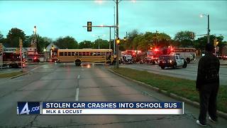 Police: Suspects in custody after dealership burglary leads to chase, school bus crash